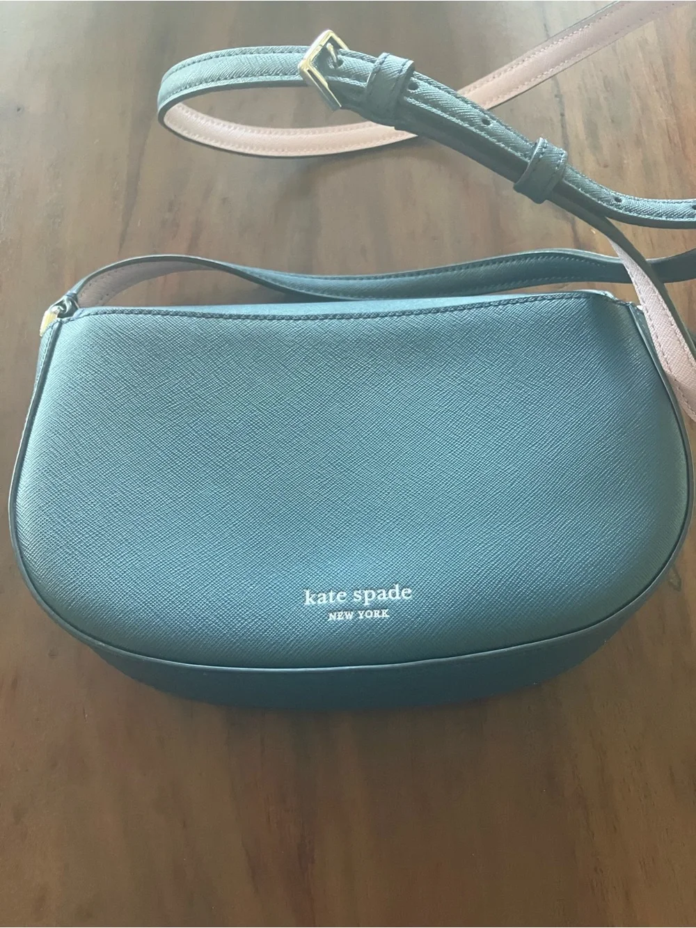 kate spade Black Crossbody with Pink and Cream Floral Applique